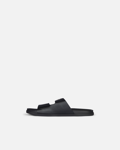 Givenchy Voyou Double Strap Sandal in Grained Leather