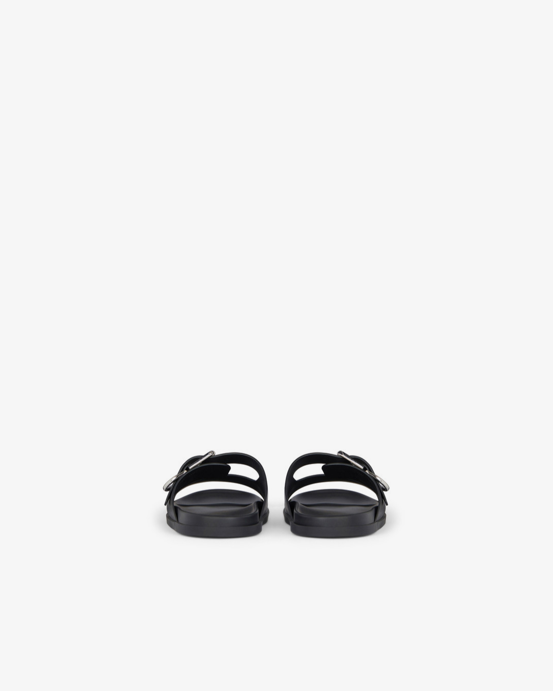 Givenchy Voyou Double Strap Sandal in Grained Leather