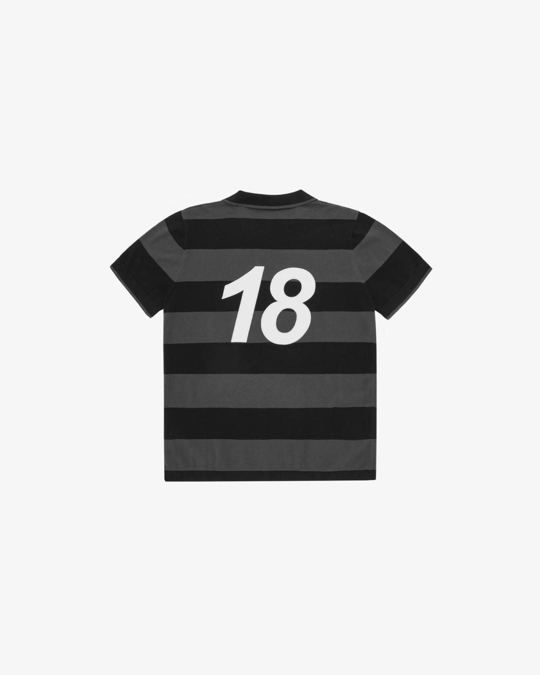 Corteiz Stripe Polo Shirt in Red and Black