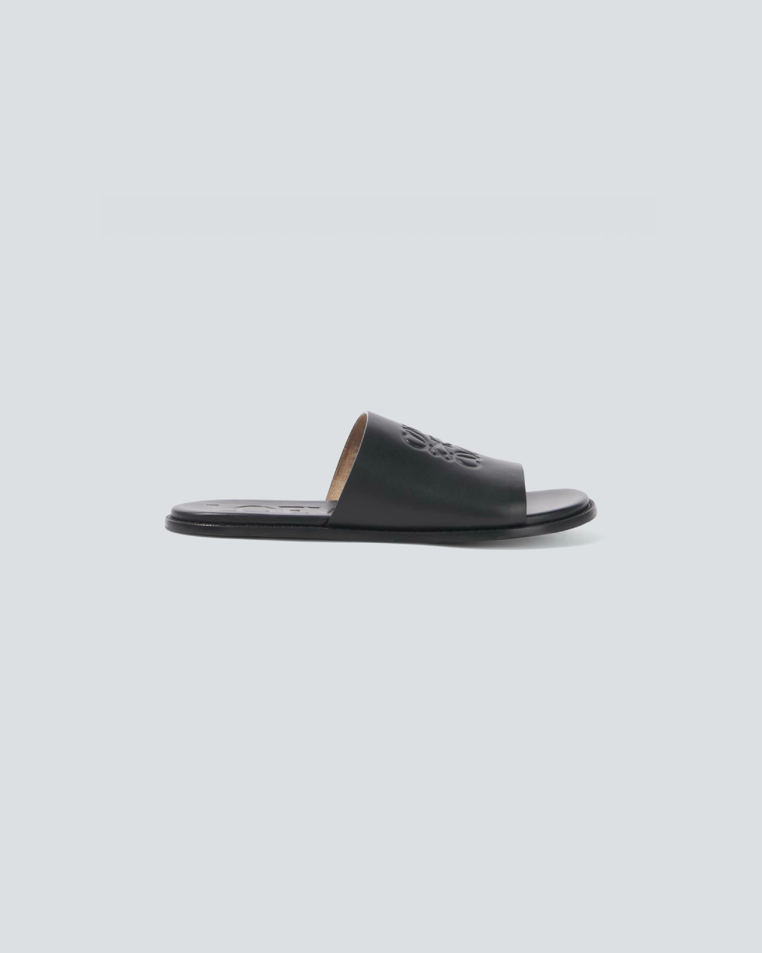 Loewe “Flex Anagram” Slide Sandals in Black