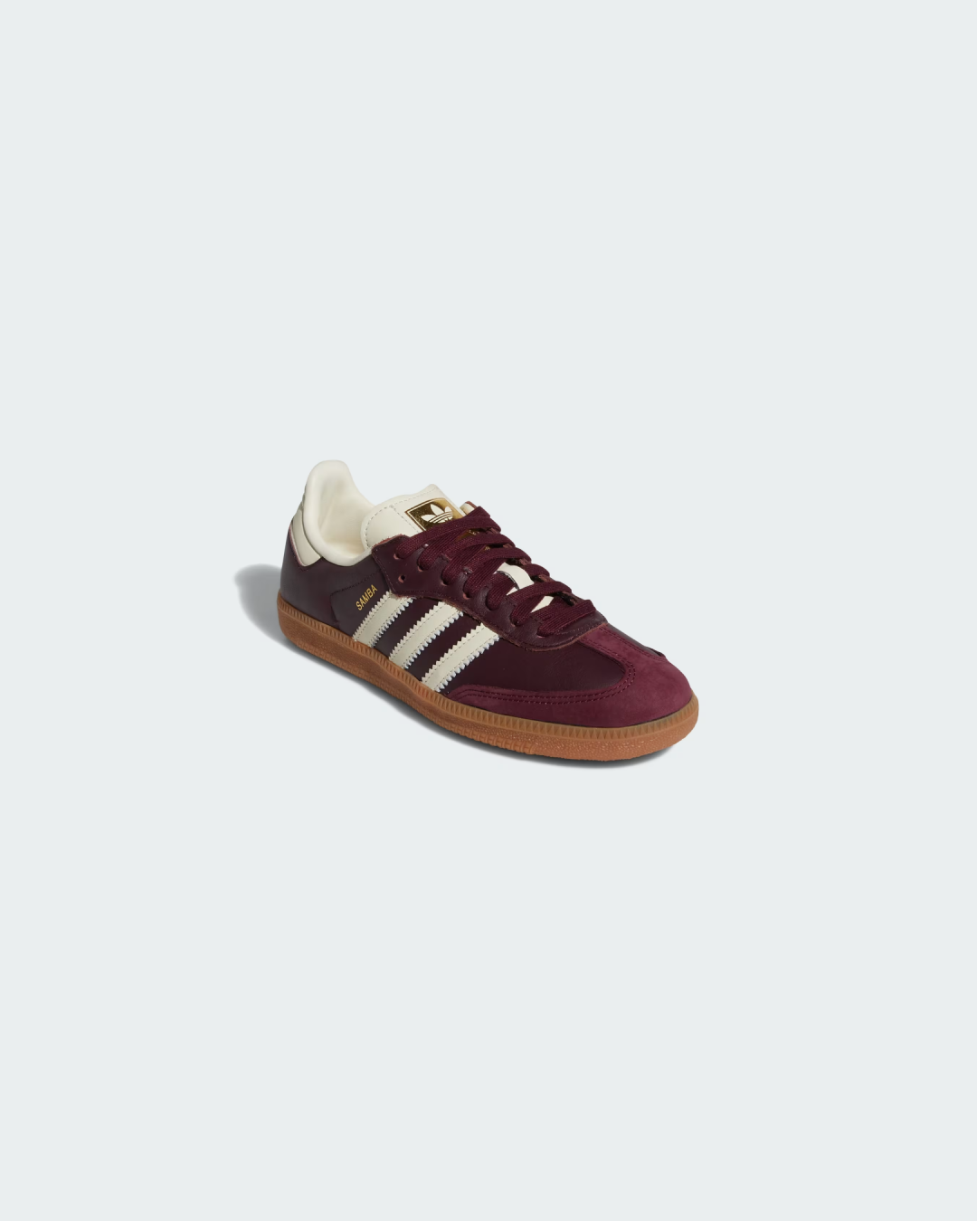 Adidas OG Samba 'Maroon / Cream White / Gold Metallic' Sneakers