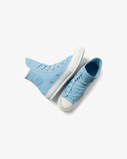 Converse Chuck 70 Nubuck Leather High Top 'True Sky/Lt Blue/Egret' Sneakers