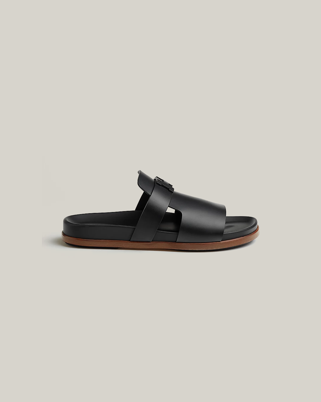 Hermès Jaures Sandal in Noir