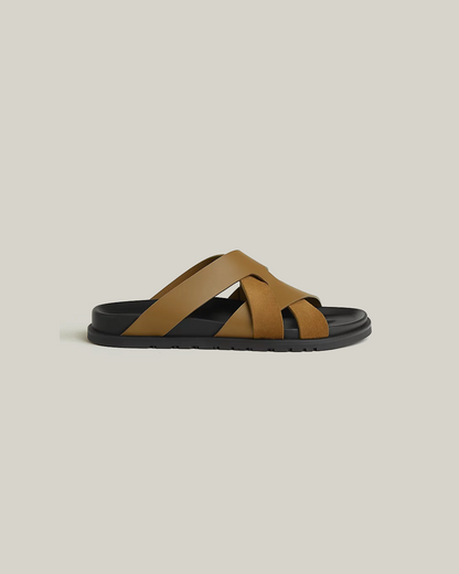 Hermès Kazimir Sandal in Brun Fumé