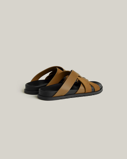 Hermès Kazimir Sandal in Brun Fumé