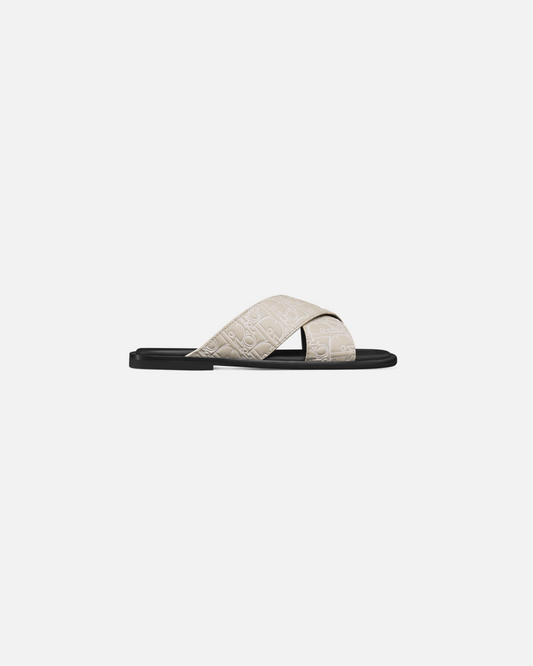 Dior Alias Beige “Dior Gravity Outline” Leather Sandal