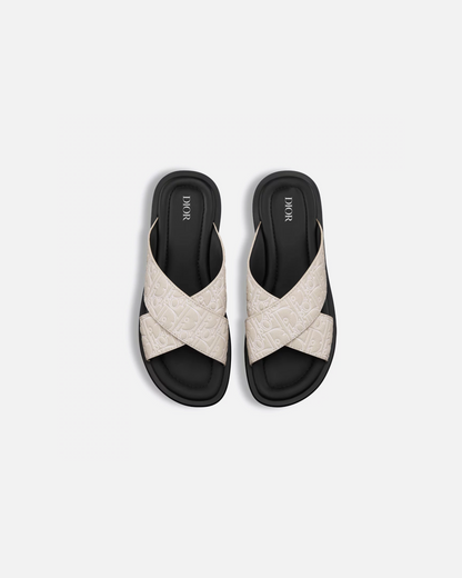 Dior Alias Beige “Dior Gravity Outline” Leather Sandal