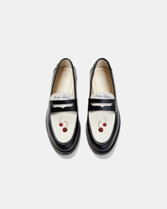Duke + Dexter Wilde Cherry 'Black' Penny Loafer