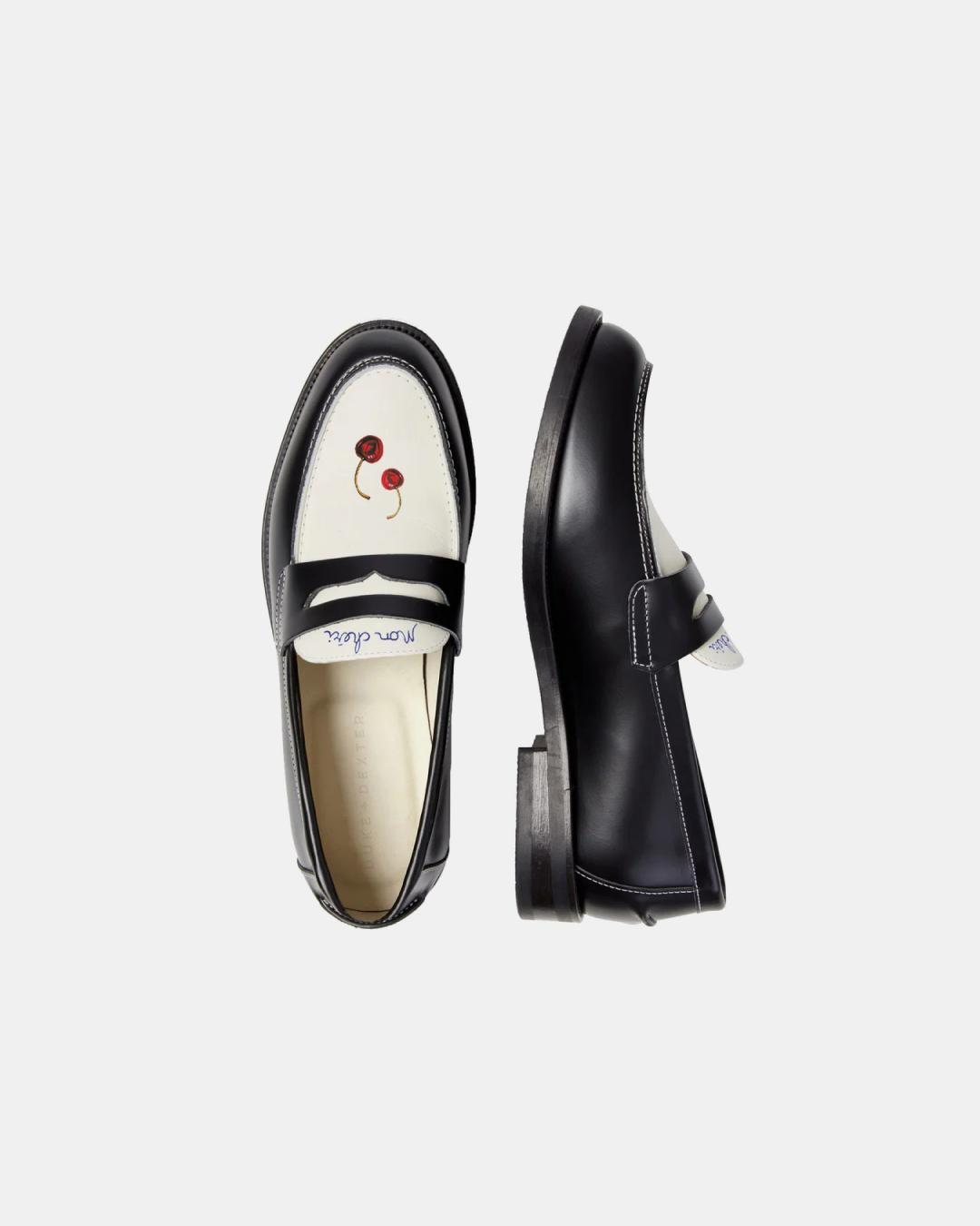Duke + Dexter Wilde Cherry 'Black' Penny Loafer