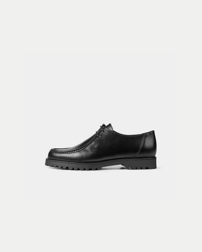 Ollie Moc Toe 'Black' Leather Shoe