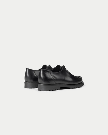 Ollie Moc Toe 'Black' Leather Shoe