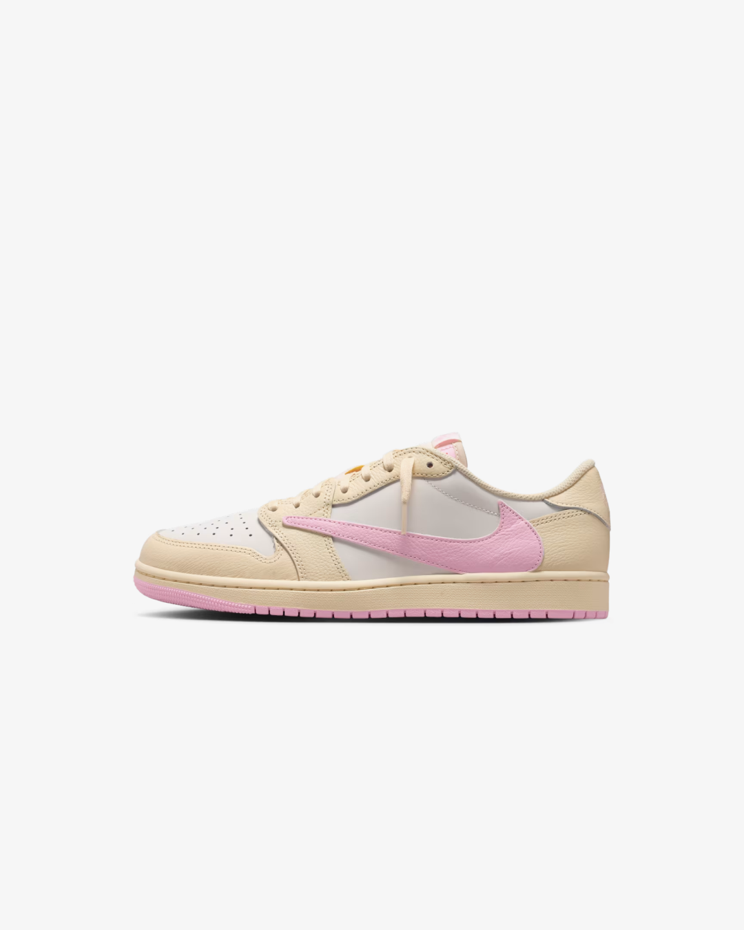 Air Jordan 1 Low x Travis Scott 'Muslin and Shy Pink' Sneakers