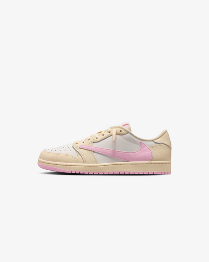 Air Jordan 1 Low x Travis Scott 'Muslin and Shy Pink' Sneakers