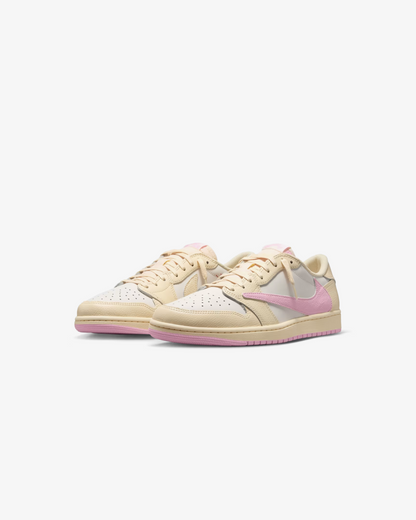 Air Jordan 1 Low x Travis Scott 'Muslin and Shy Pink' Sneakers