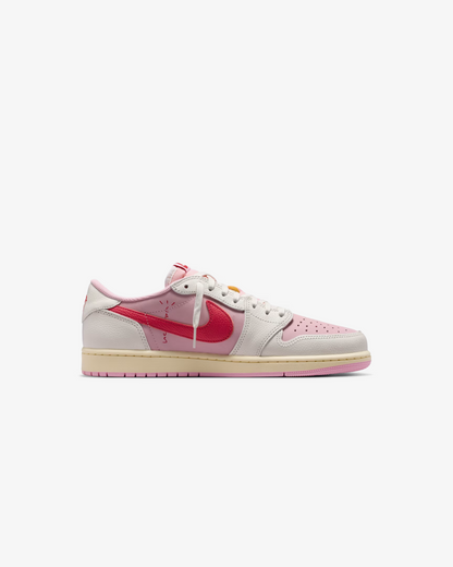 Air Jordan 1 Low x Travis Scott 'Shy Pink and Tropical Pink' Sneakers