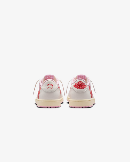 Air Jordan 1 Low x Travis Scott 'Shy Pink and Tropical Pink' Sneakers