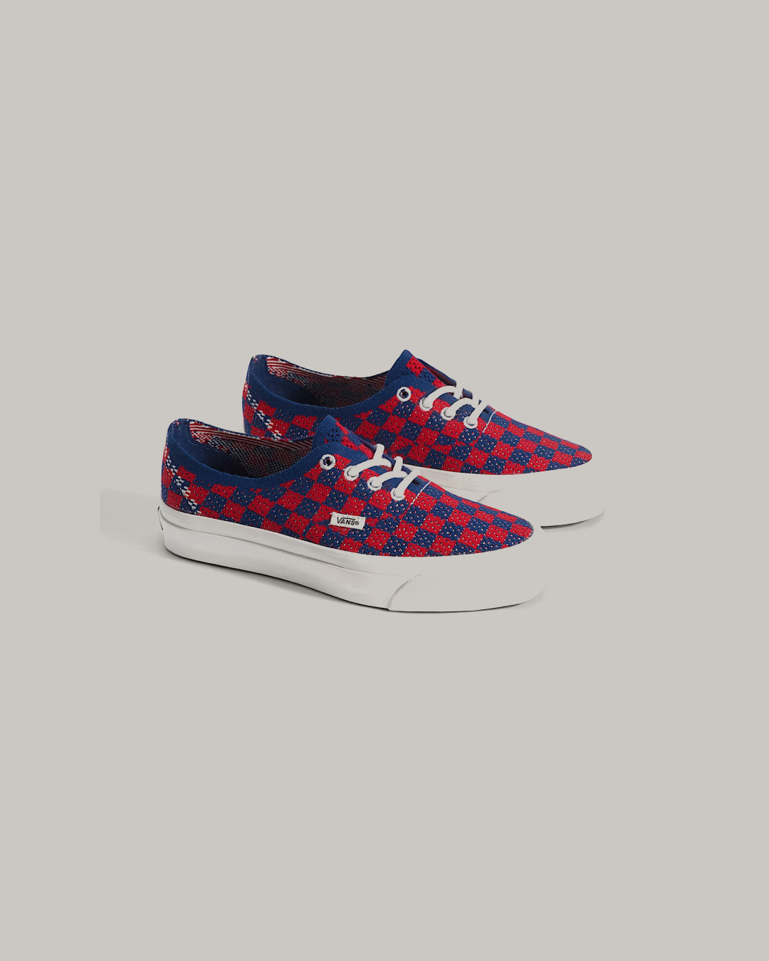 VANS Classic Slip-On Checkerboard 'Red' Shoes