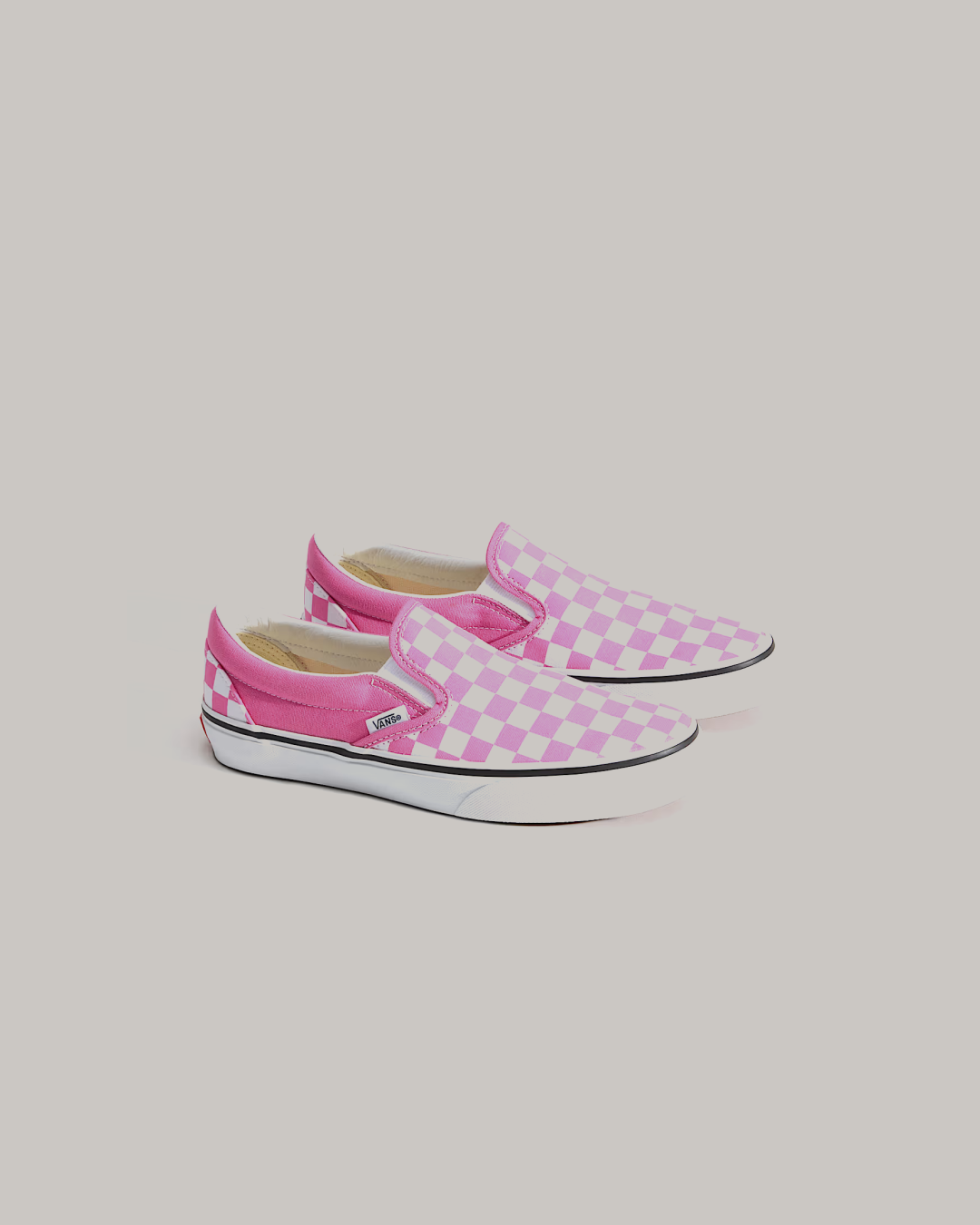 VANS Classic Slip-On Checkerboard 'Pink' Shoes