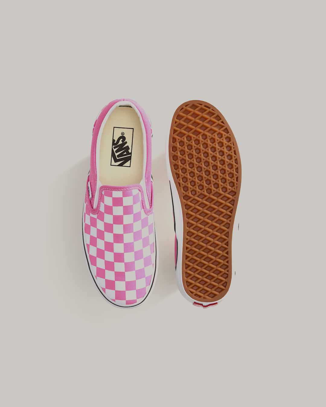 VANS Classic Slip-On Checkerboard 'Pink' Shoes