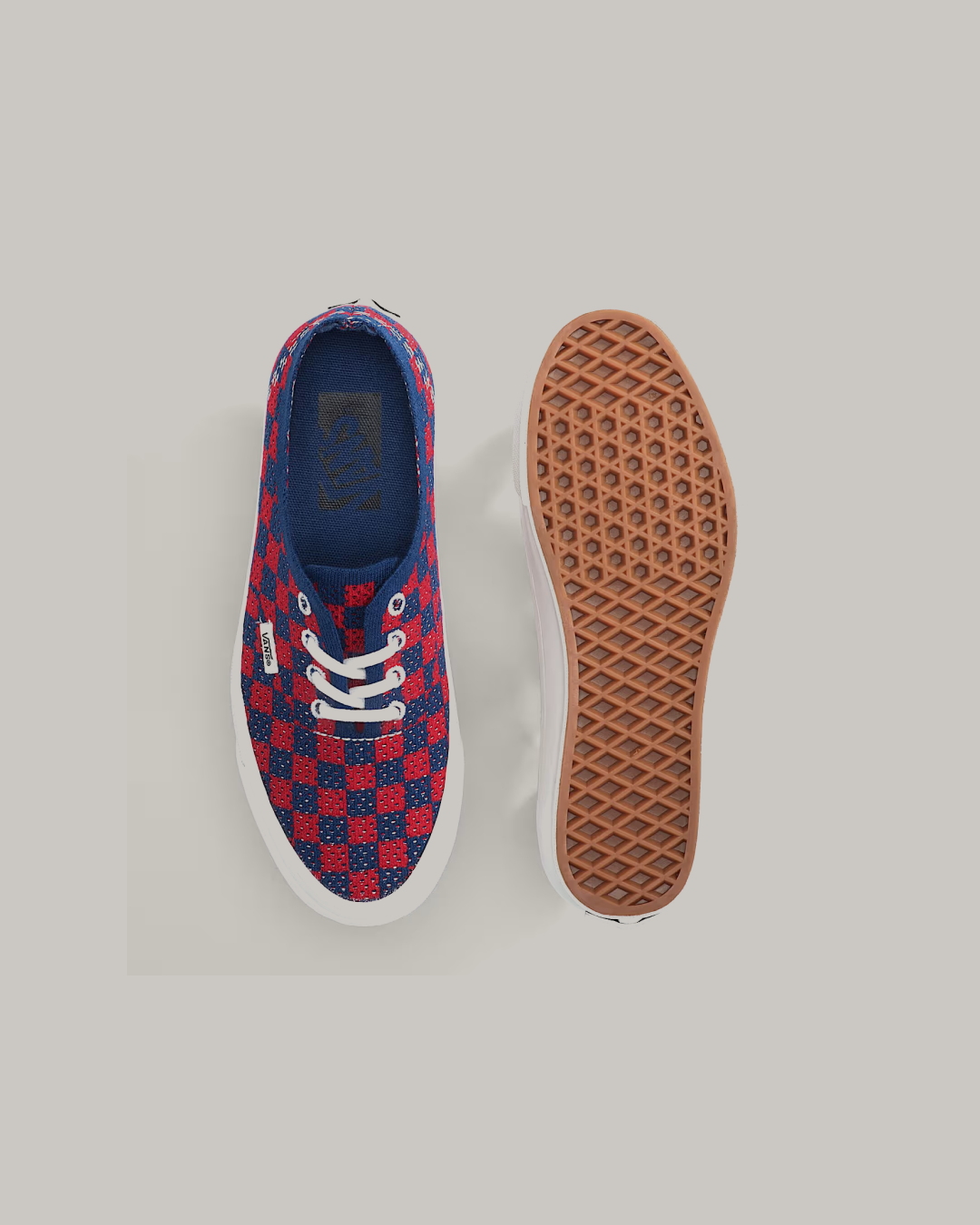 VANS Classic Slip-On Checkerboard 'Red' Shoes
