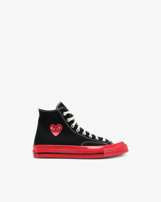 Comme Des Garçons Play  x Converse Chuck 70 HI 'Black/Red' Sneaker