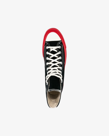Comme Des Garçons Play  x Converse Chuck 70 HI 'Black/Red' Sneaker