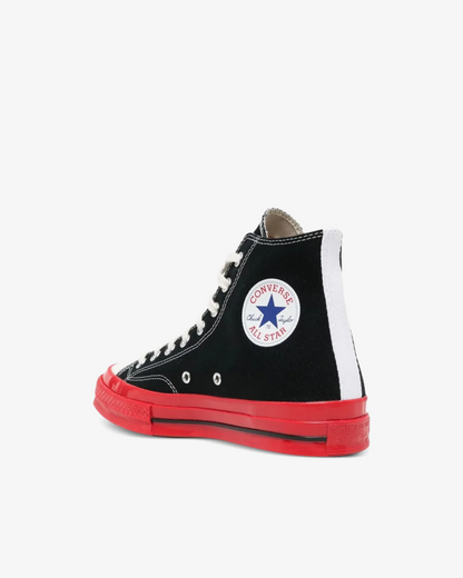 Comme Des Garçons Play  x Converse Chuck 70 HI 'Black/Red' Sneaker