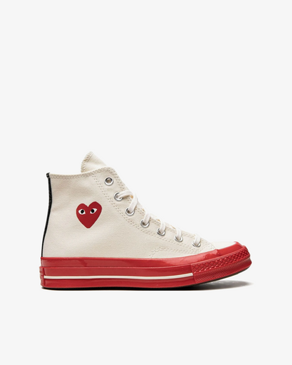 Converse  x CdG Play Chuck 70 High "Pristine Red" Sneakers