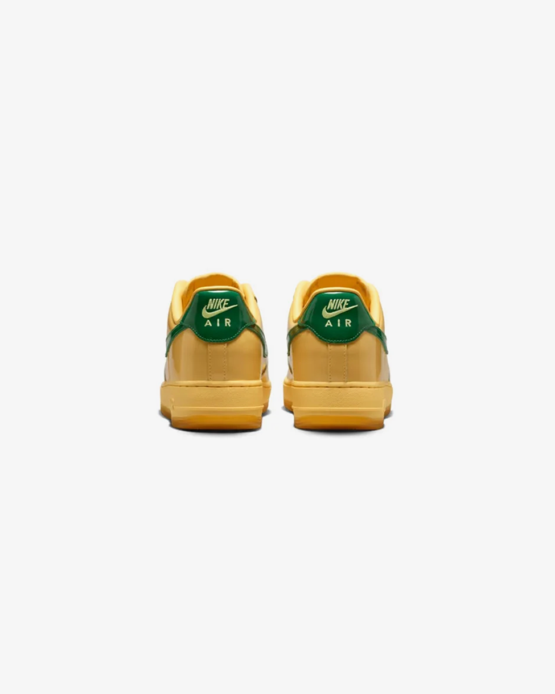 Nike Air Force 1 Low Patent 'Topaz Gold Pine Green' Sneakers