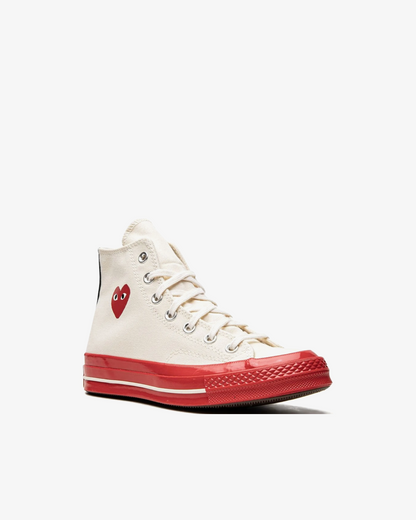 Converse  x CdG Play Chuck 70 High "Pristine Red" Sneakers