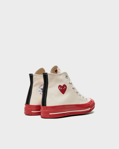 Converse  x CdG Play Chuck 70 High "Pristine Red" Sneakers