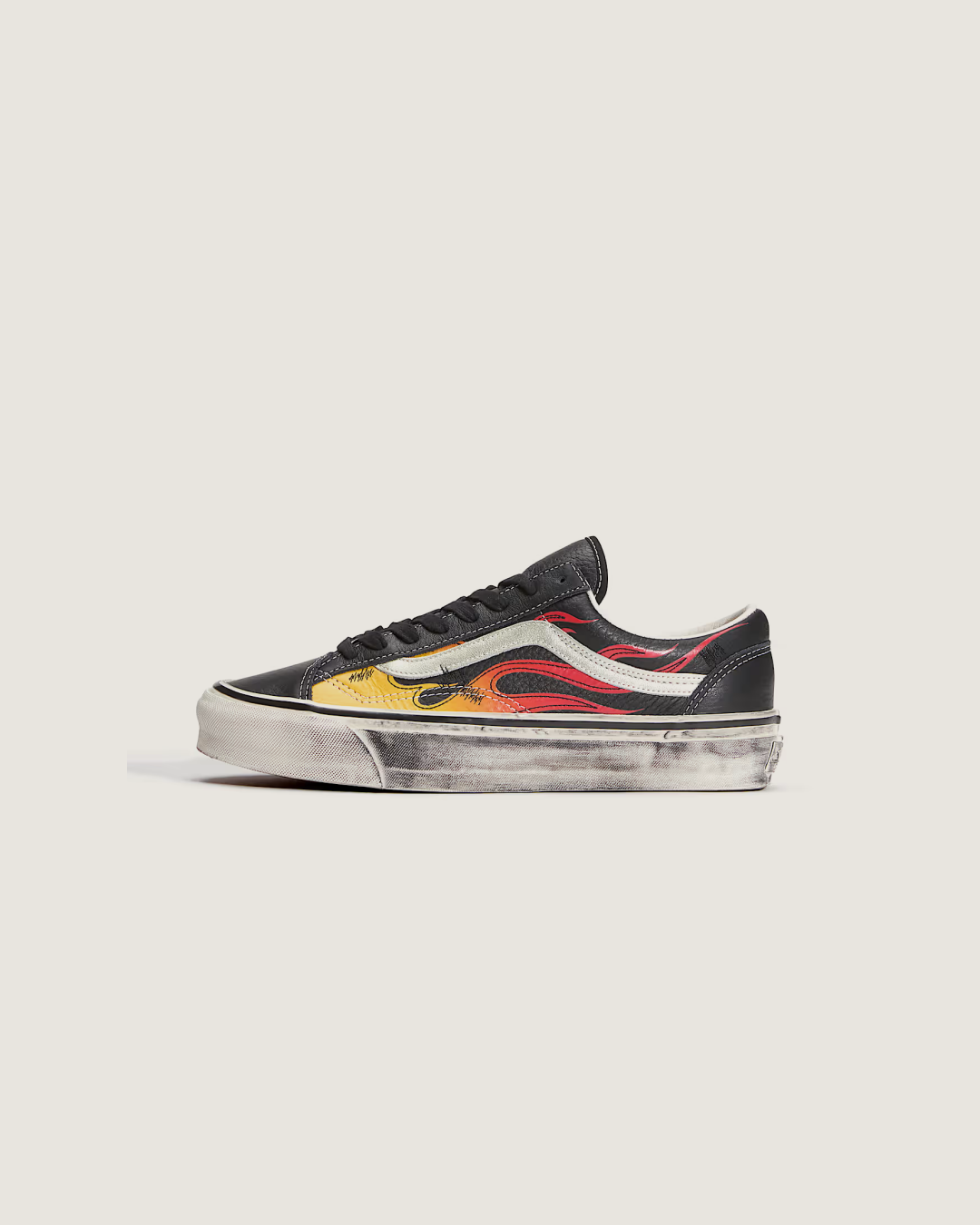VANS Premium Old Skool 36 'Black' Flames Shoes
