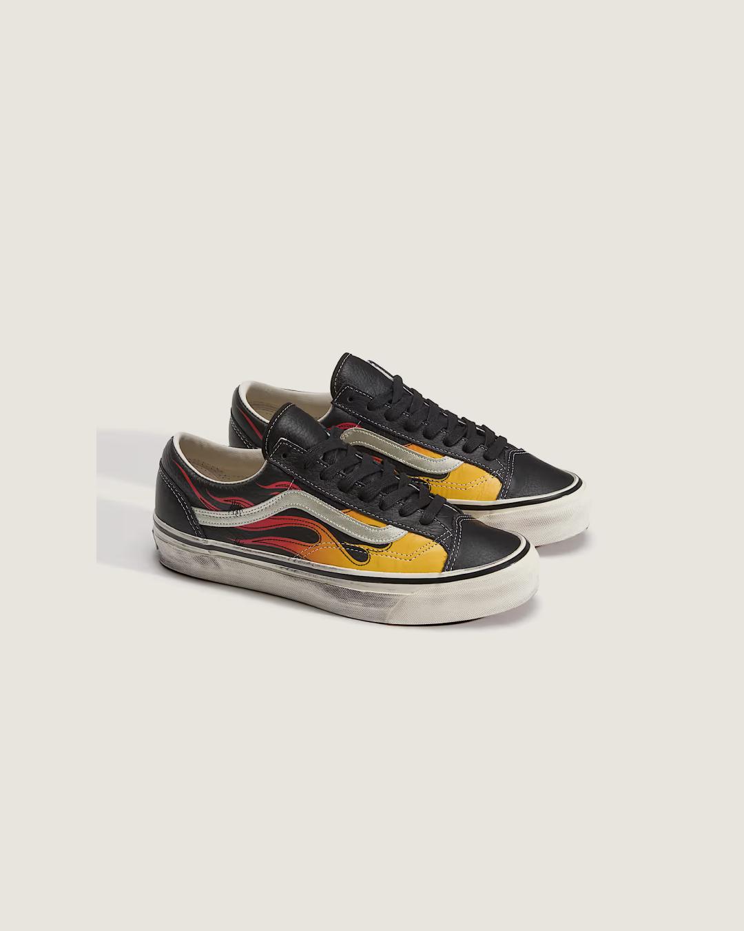 VANS Premium Old Skool 36 'Black' Flames Shoes