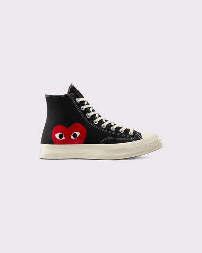 Converse x Comme des Garçons PLAY Chuck 70  'Black/White/High Risk Red' Sneakers
