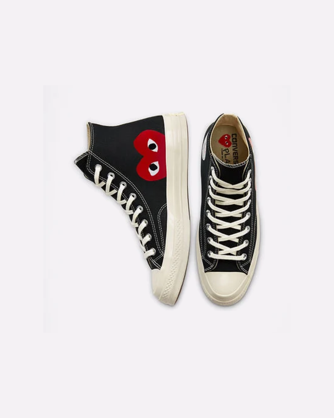 Converse x Comme des Garçons PLAY Chuck 70  'Black/White/High Risk Red' Sneakers