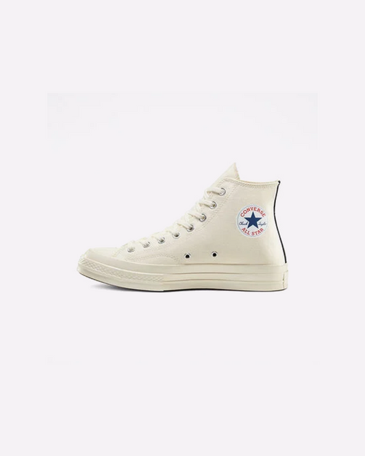 Converse x Comme des Garçons PLAY Chuck 70 'Milk/White/High Risk Red ' Sneakers