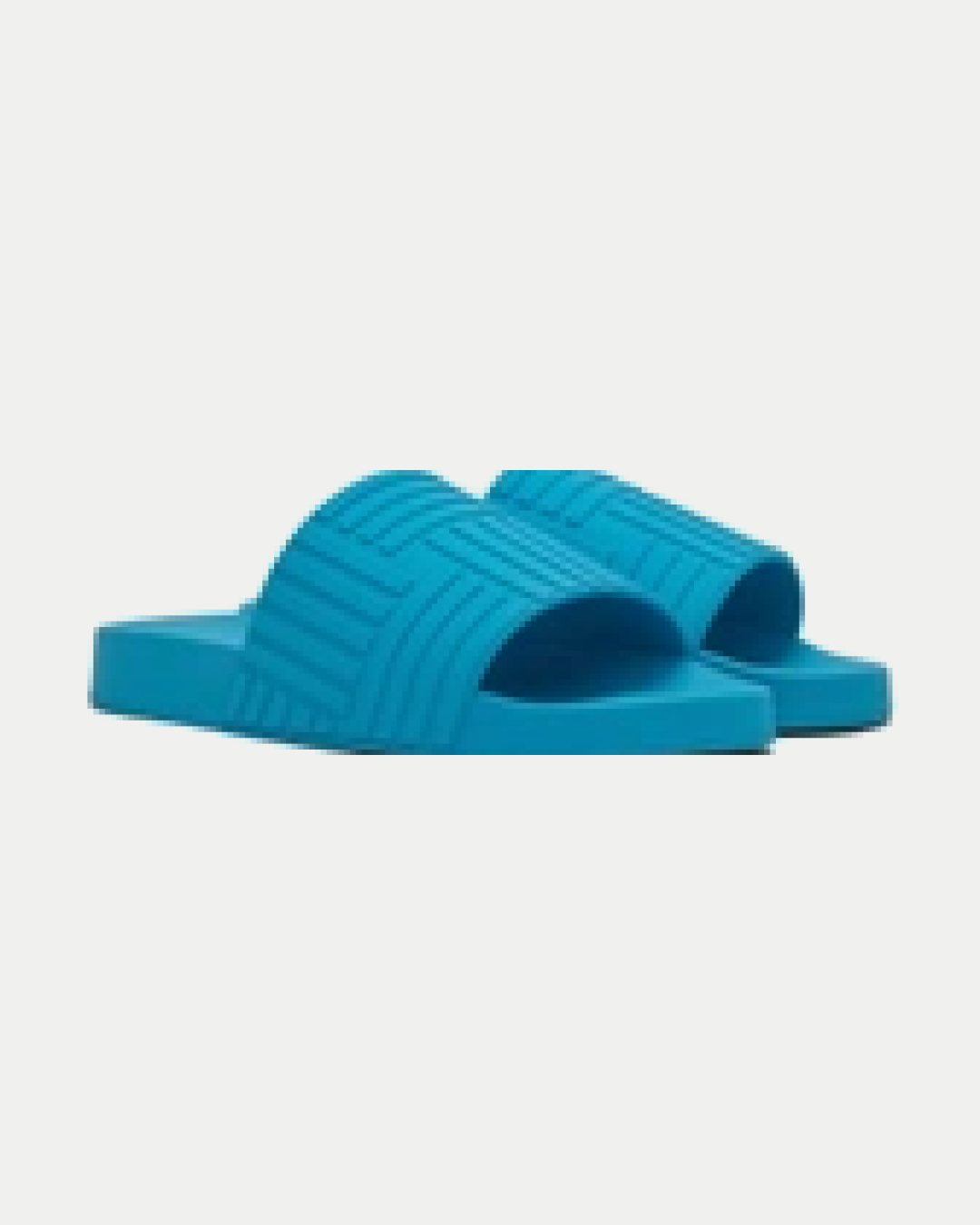 Bottega Veneta 'Bright Blue' Rubber Slides