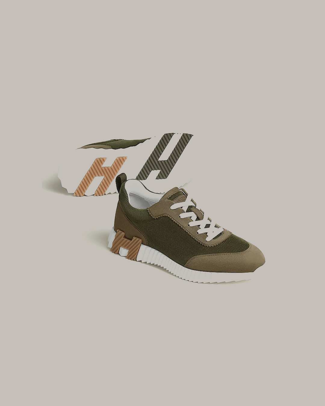 Hermès Bouncing “Vert Toundra” Sneakers