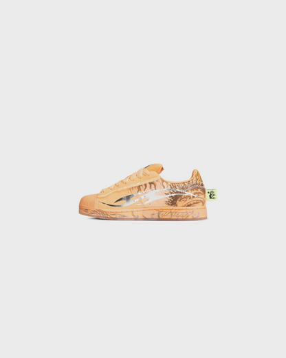 Hellstar x Adidas Superstar "Hazy Orange" Sneakers