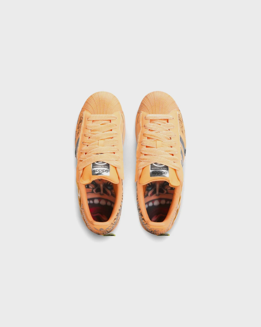 Hellstar x Adidas Superstar "Hazy Orange" Sneakers