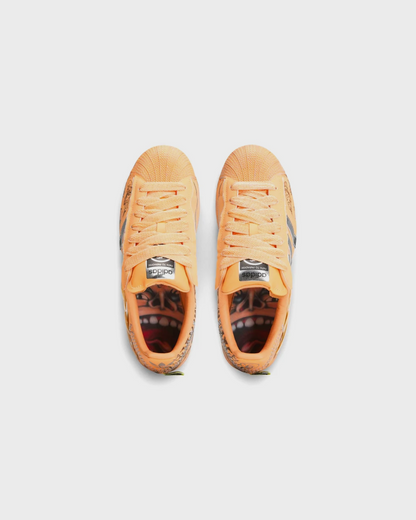 Hellstar x Adidas Superstar "Hazy Orange" Sneakers