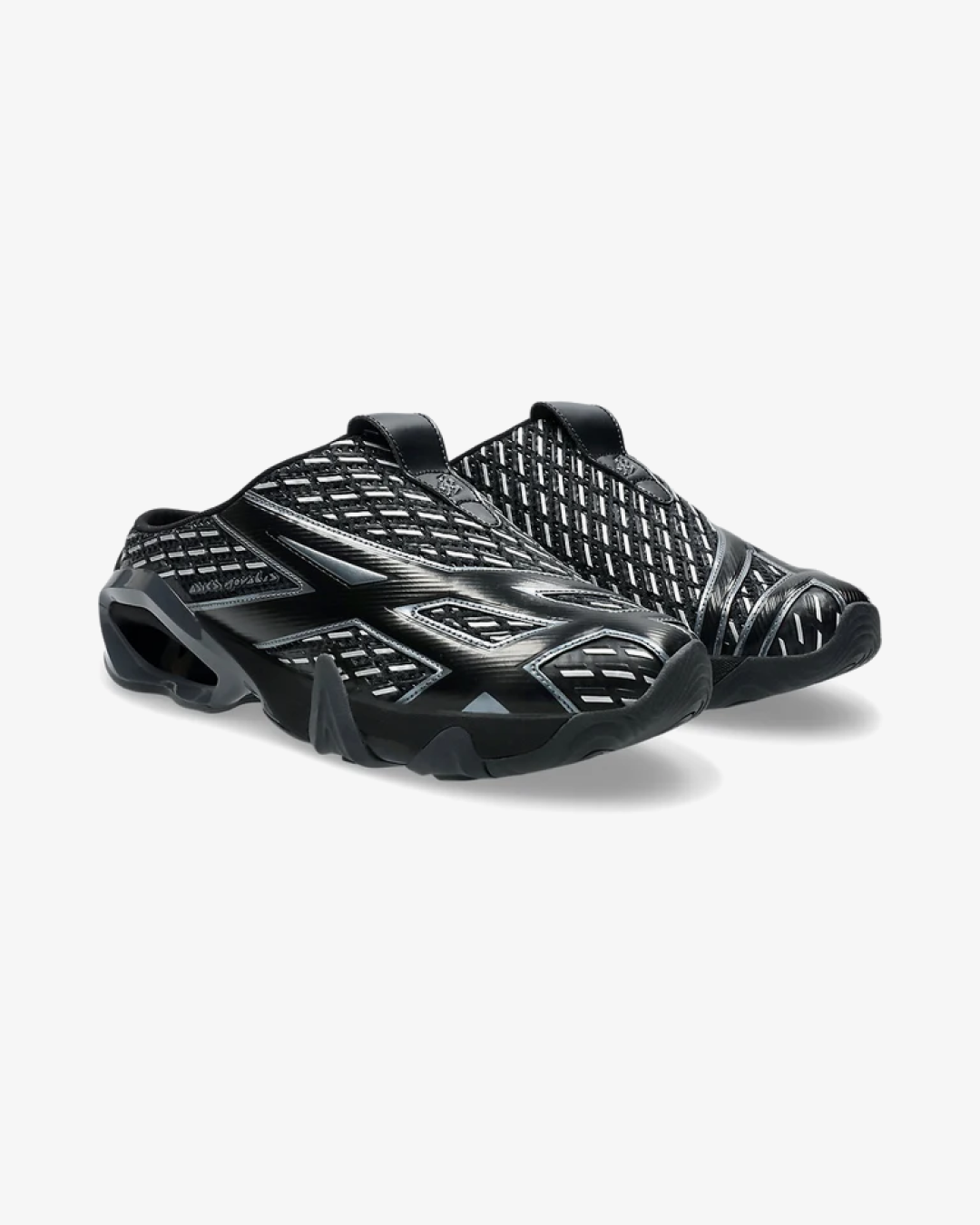 Kiko Kostadinov x  Asics Novalis Gel-Styrax 'Black/Silver' Mule