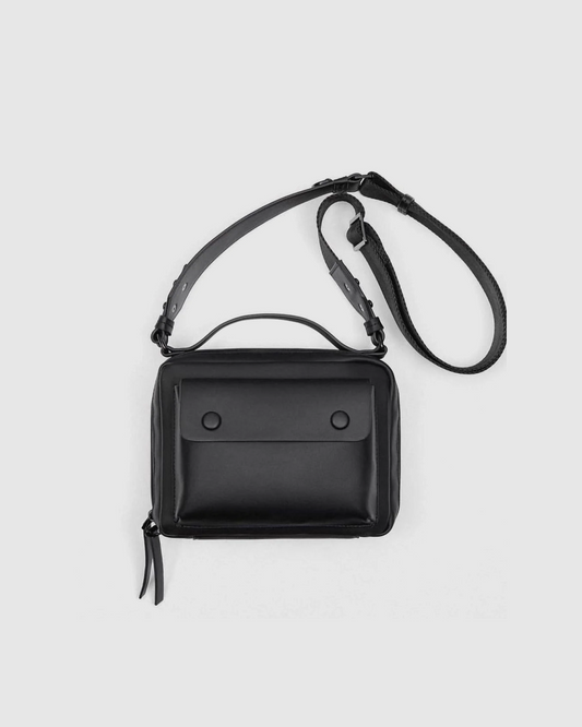 Zara Contrasting Cross Body Bag - Black