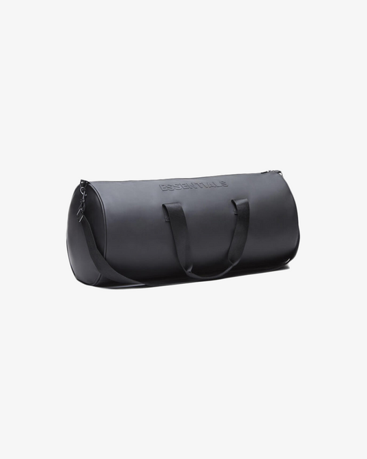 Fear Of God Essentials Black Coated Canvas Duffle Bag