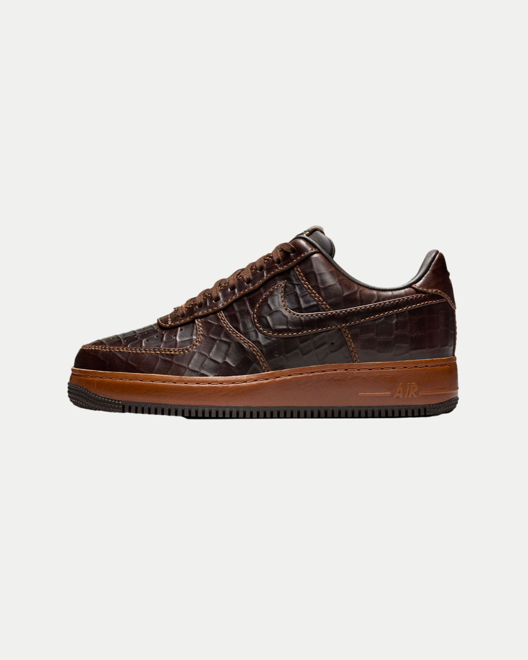 Nike Air Force 1 Low Textured Croc Fauna Brown