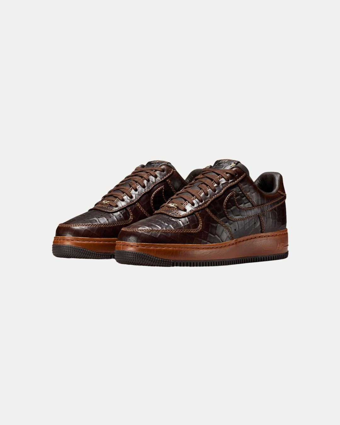 Nike Air Force 1 Low Textured Croc Fauna Brown